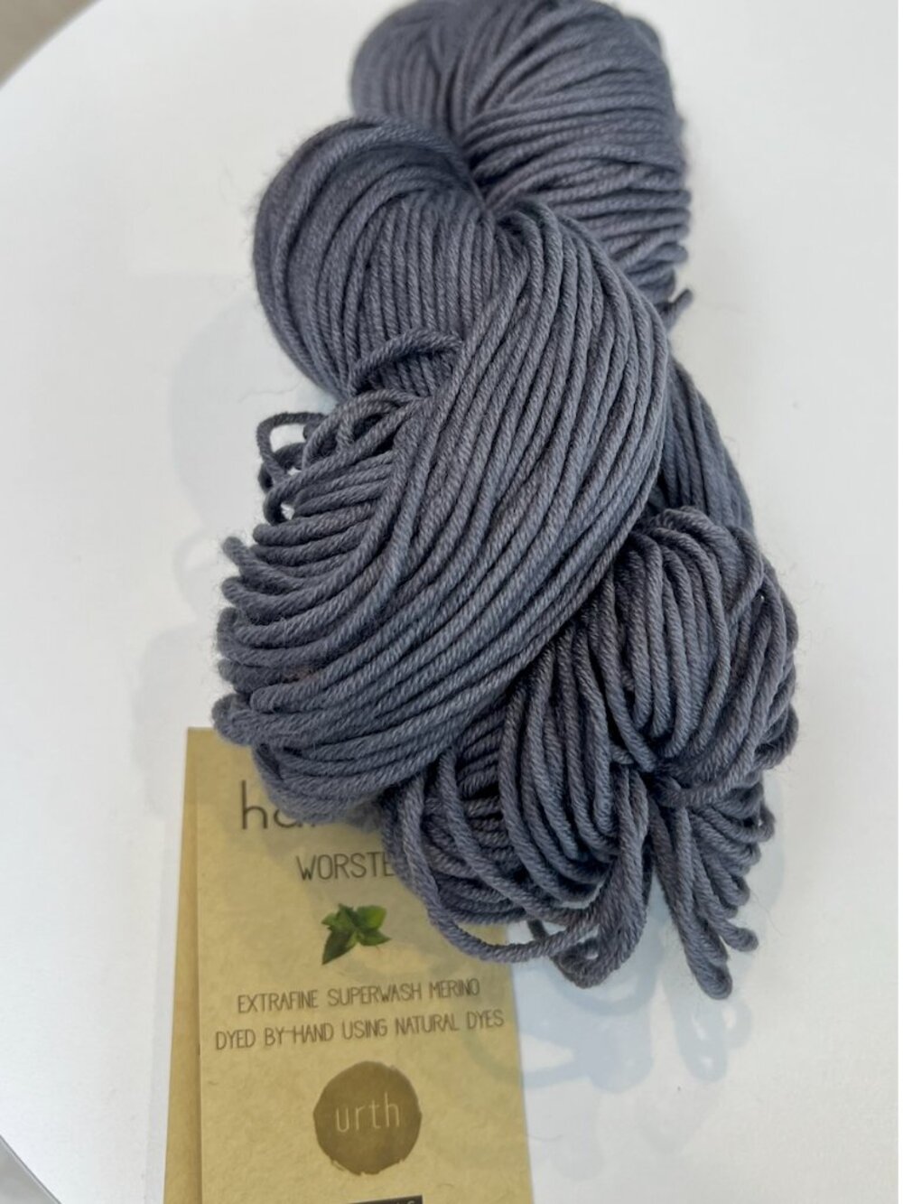 Harvest Urth Worsted Merino Yarn — Charcoal Gray